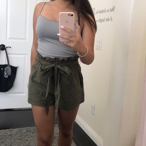 paperbag shorts shein